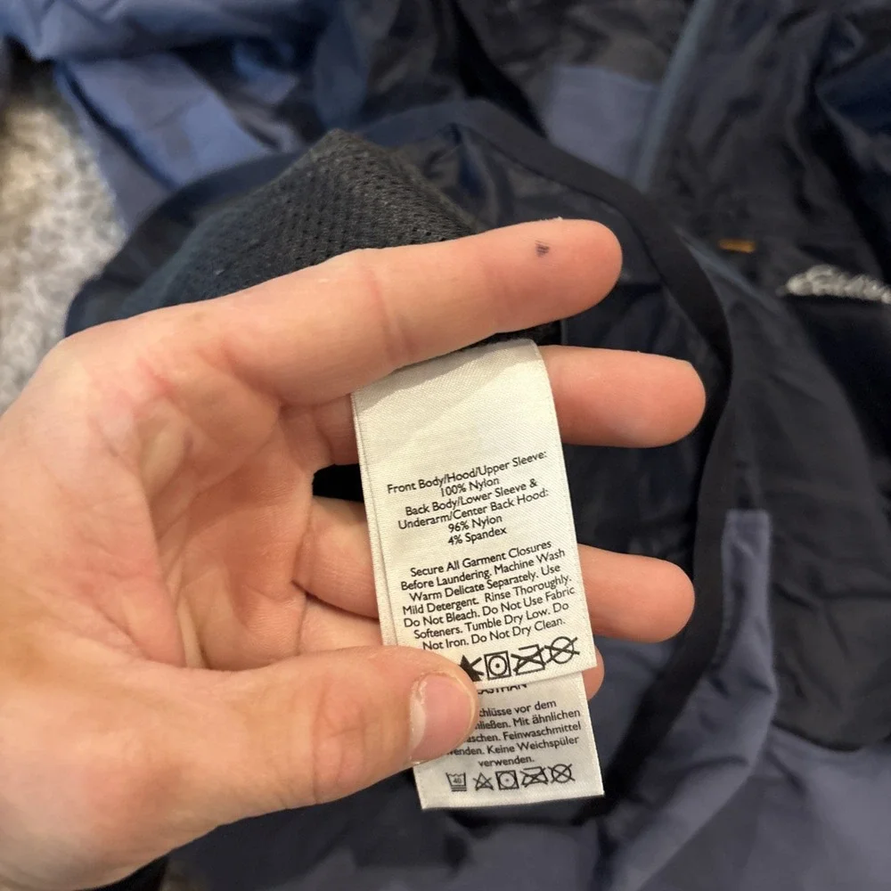 Eddie Bauer Full Zip Up Lightweight Hiking Jacket Men's Small Nylon Zip Pocket